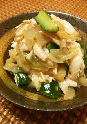 鶏ムネ肉とクラゲの中華風和え物-レシピのメイン写真