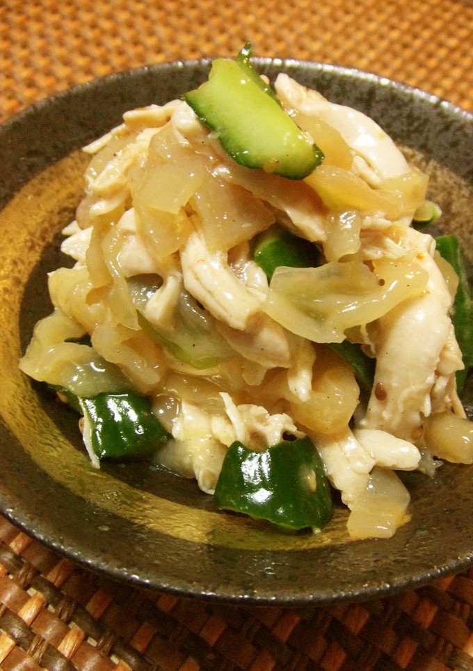 鶏ムネ肉とクラゲの中華風和え物-レシピのメイン写真