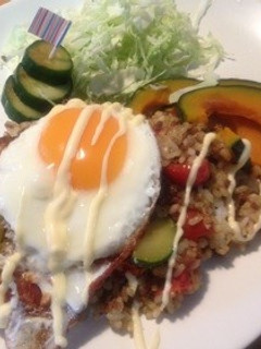 トマトと挽肉でスパイシーカフェごはん♫-レシピのメイン写真