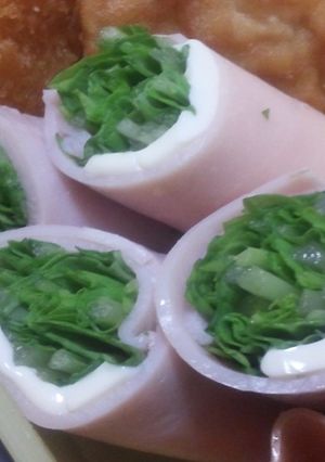 ✿水菜のハムチー巻き✿お弁当にも♪-レシピのメイン写真