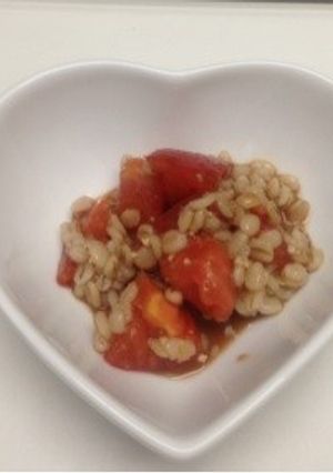 押麦とトマトのサラダ-レシピのメイン写真