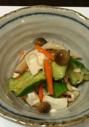 キノコと豆腐の生姜南蛮漬け-レシピのメイン写真