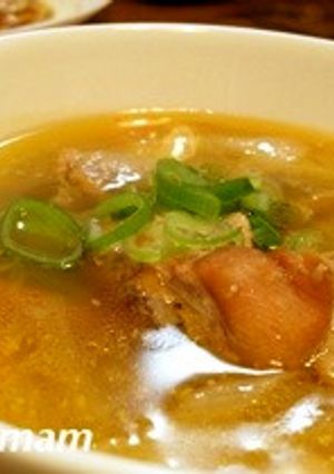 リメイク★手羽元煮物を参鶏湯風スープに！-レシピのメイン写真