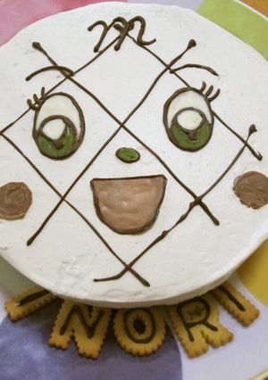 メロンパンナちゃんケーキ-レシピのメイン写真