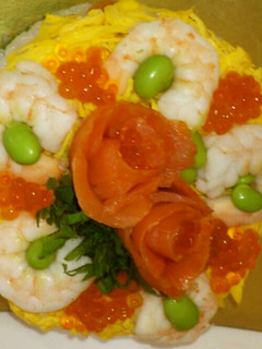 お寿司ケーキ(*˘︶˘*).。.:*♡-レシピのメイン写真