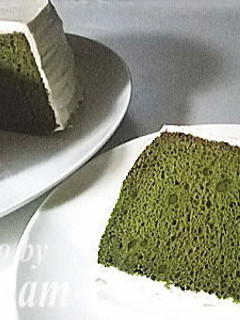抹茶のシフォンケーキ-レシピのメイン写真