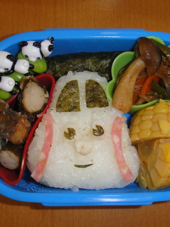 キャラ弁 簡単トーマスの仲間 ハロルド-レシピのメイン写真