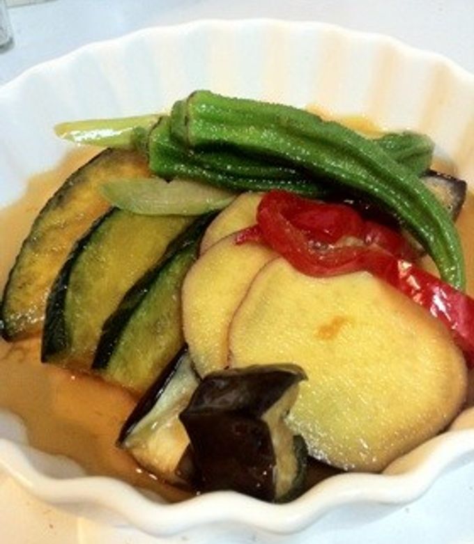 夏野菜をカラフル煮浸しで前菜にうってつけ-レシピのメイン写真