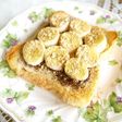 健康的な朝に♡バナナココア黄な粉トースト