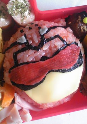 遠足キャラ弁☆ゴーバスターズ〜レッド-レシピのメイン写真