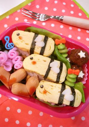 キャラ弁♡簡単みつばちさん-レシピのメイン写真