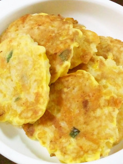 【離乳食1歳】野菜たっぷりチーズお焼き-レシピのメイン写真