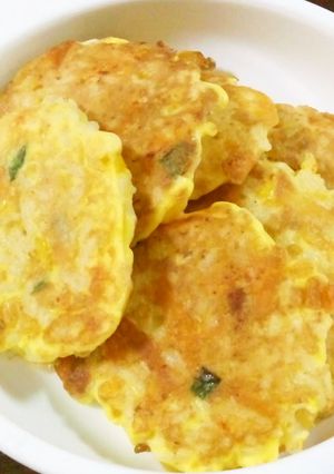 【離乳食１歳】野菜たっぷりチーズお焼き-レシピのメイン写真