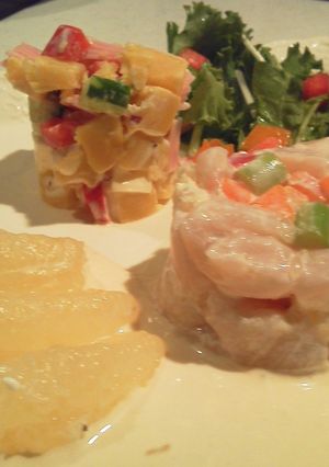 簡単でも素敵♪ホタテ&グレフルの前菜-レシピのメイン写真