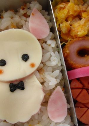 キャラ弁*てるてる坊主弁当-レシピのメイン写真