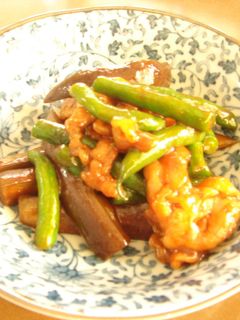 照り照り☆いんげんとなす豚肉の甘味噌炒め-レシピのメイン写真