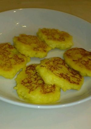 さつまいもと豆腐のお焼き風パンケーキ-レシピのメイン写真