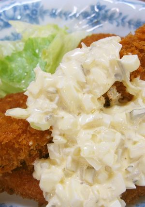 手作りタルタルソースでフライをおいしく-レシピのメイン写真