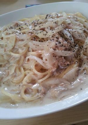 ツナクリームパスタ-レシピのメイン写真