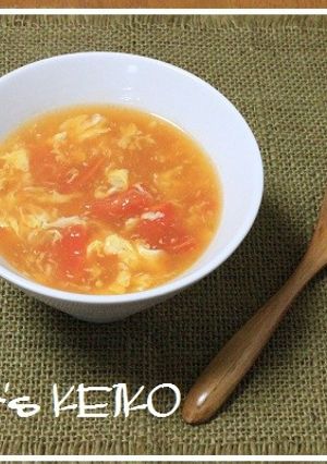 【農家のレシピ】トマトの酸辣湯風スープ-レシピのメイン写真