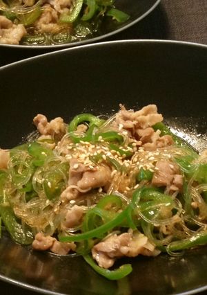 ピーマン春雨。ご飯が進む！-レシピのメイン写真
