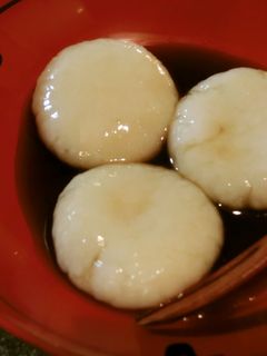 ココナッツ白玉の黒蜜がけ-レシピのメイン写真