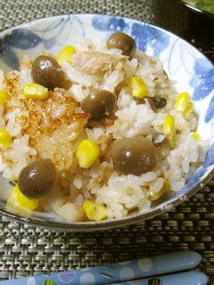 ツナ&きのこの炊き込みご飯✿コーンで彩り-レシピのメイン写真
