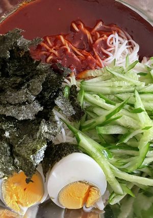 素麺でビビン麺-レシピのメイン写真