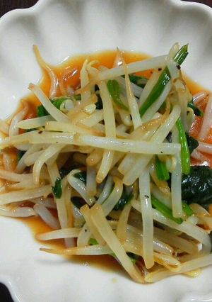 ほうれん草ともやしの簡単和え物-レシピのメイン写真