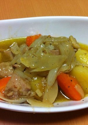 簡単！鶏肉のビール煮☆カレー風味-レシピのメイン写真