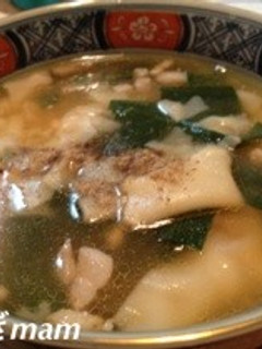 リメイク★生姜焼きをワンタンスープ風に♫-レシピのメイン写真