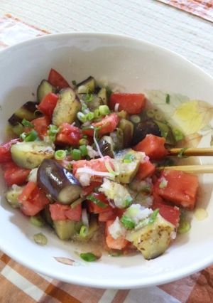 夏のトマトで☆トマトとナスのおろし酢和え-レシピのメイン写真