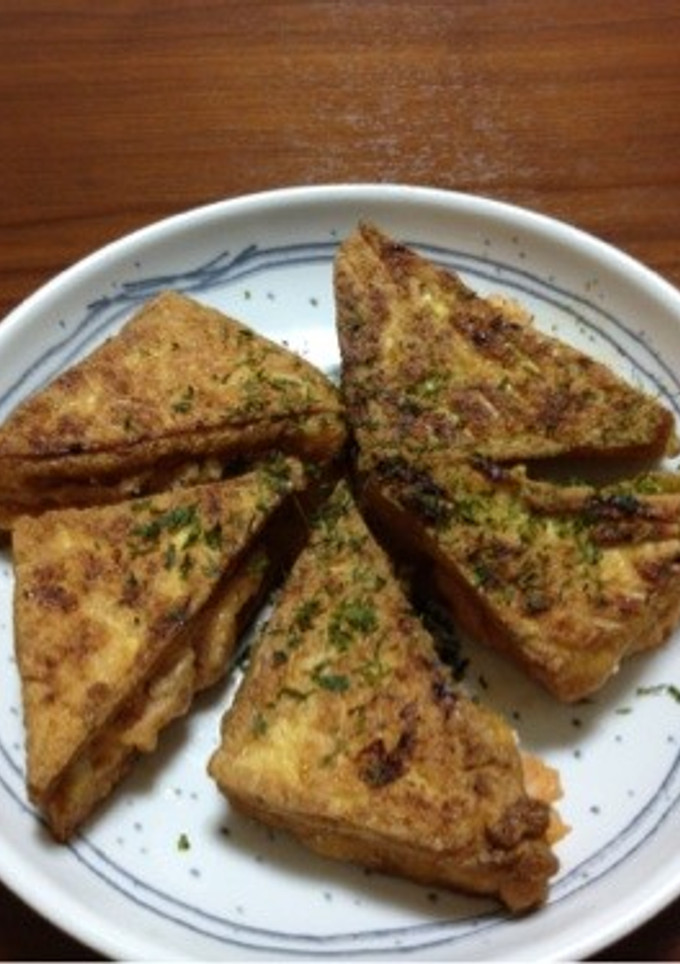 明太マヨ入り厚揚げ焼き☆-レシピのメイン写真