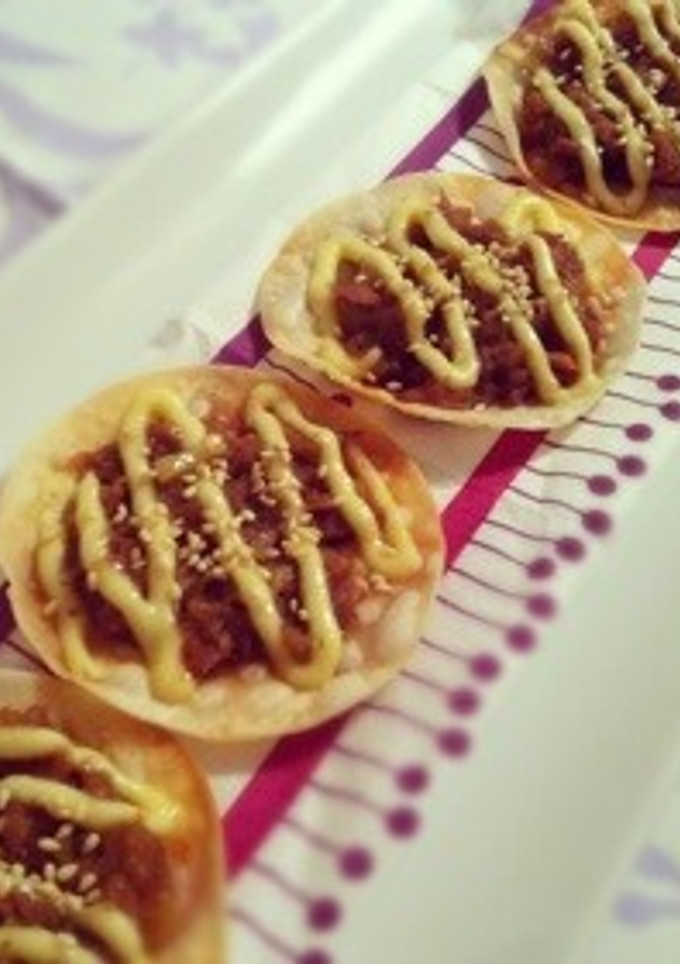 ☆簡単美味しい☆餃子の皮で照り焼きピザ-レシピのメイン写真