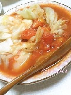 夜トマレシピ①「簡単すぎるトマト煮」-レシピのメイン写真