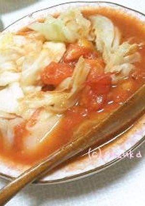 夜トマレシピ①「簡単すぎるトマト煮」-レシピのメイン写真