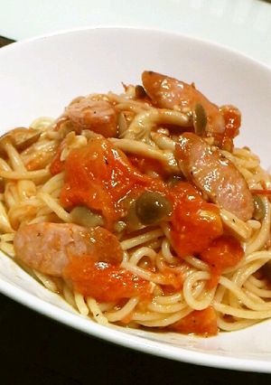 フレッシュトマトときのこのパスタ-レシピのメイン写真