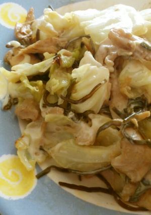 ｷｬﾍﾞﾂと笹身胡麻昆布佃煮のマヨあえ-レシピのメイン写真