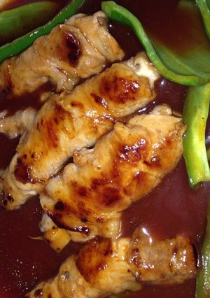 エリンギの豚肉巻き甘酢あんかけ-レシピのメイン写真