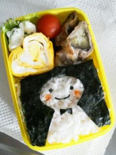 超簡単キャラ弁☆ノリ弁てるてる坊主♪-レシピのメイン写真