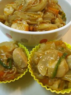 【お弁当】野菜のあんかけ炒め-レシピのメイン写真