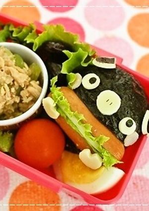 キャラ弁・パクパク＊黒ブタさん-レシピのメイン写真