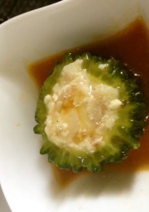 ゴーヤの肉詰め餡かけ-レシピのメイン写真