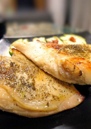レンジ加熱実験☆鶏胸肉の塩麹山椒焼き-レシピのメイン写真