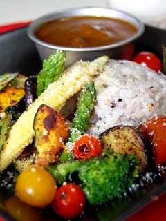 薬膳カレーde夏の焼き野菜フォンデュ風♪-レシピのメイン写真