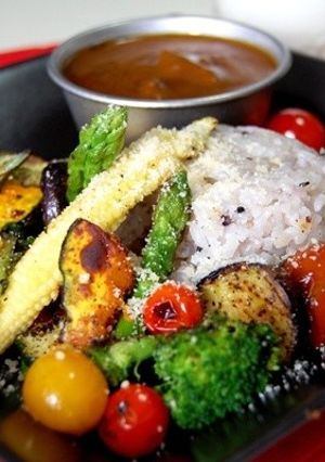 薬膳カレーde夏の焼き野菜フォンデュ風♪-レシピのメイン写真