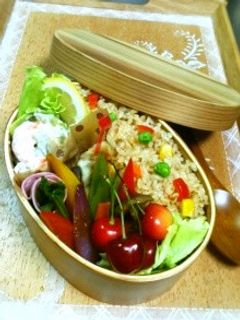 簡単炊き込みパプリカピラフ-レシピのメイン写真