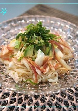 ささみと山芋アボガドのネバネバうどん-レシピのメイン写真