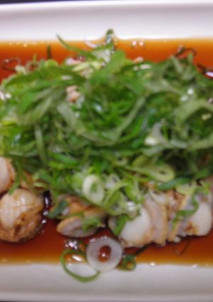 ベビー帆立のレモン醤油味・青ねぎ大葉のせ-レシピのメイン写真
