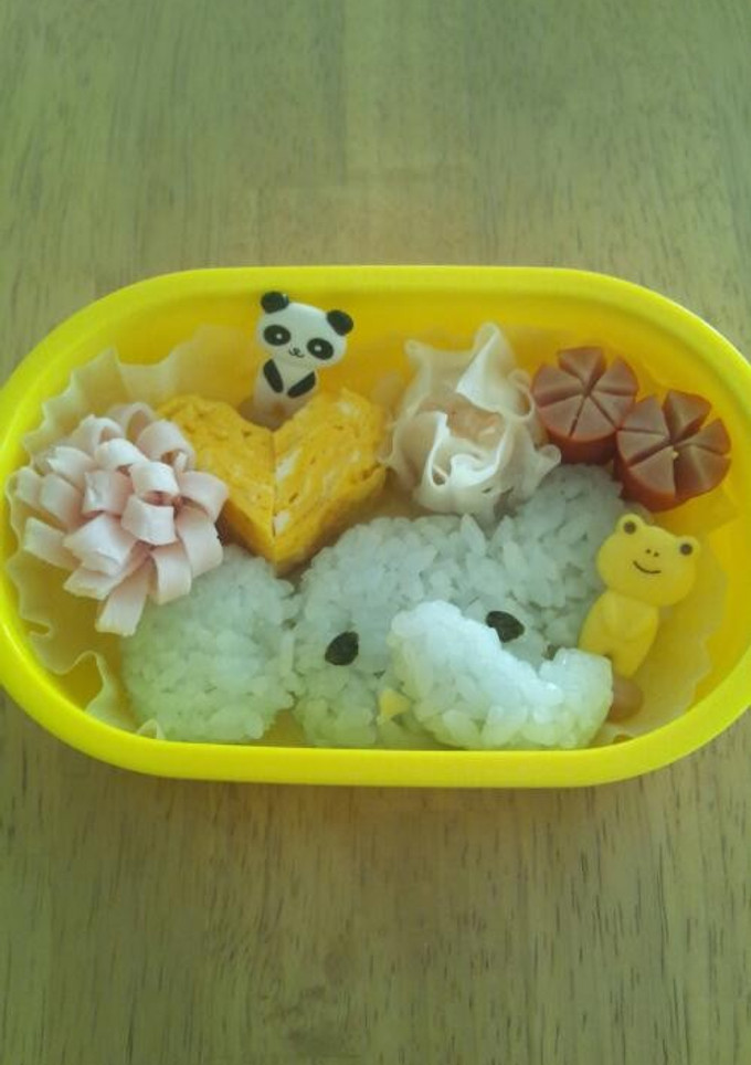 幼稚園お弁当✩ゾウさん-レシピのメイン写真
